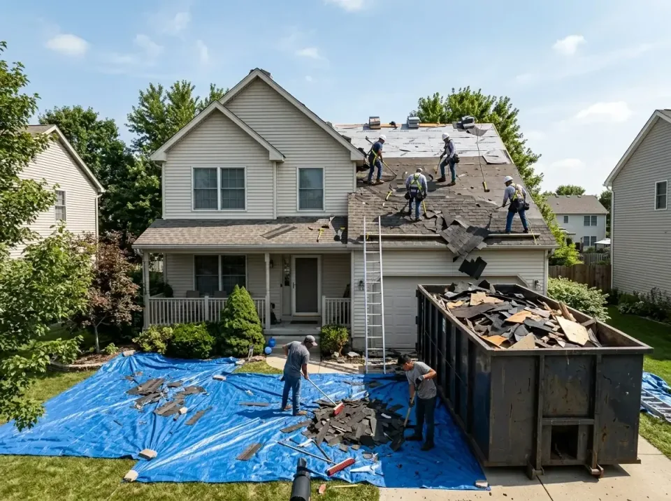 roof-replacement-debris-remova-004 — frequently asked questions, Cheapest Dumpster Rentals in Dixmoor, IL